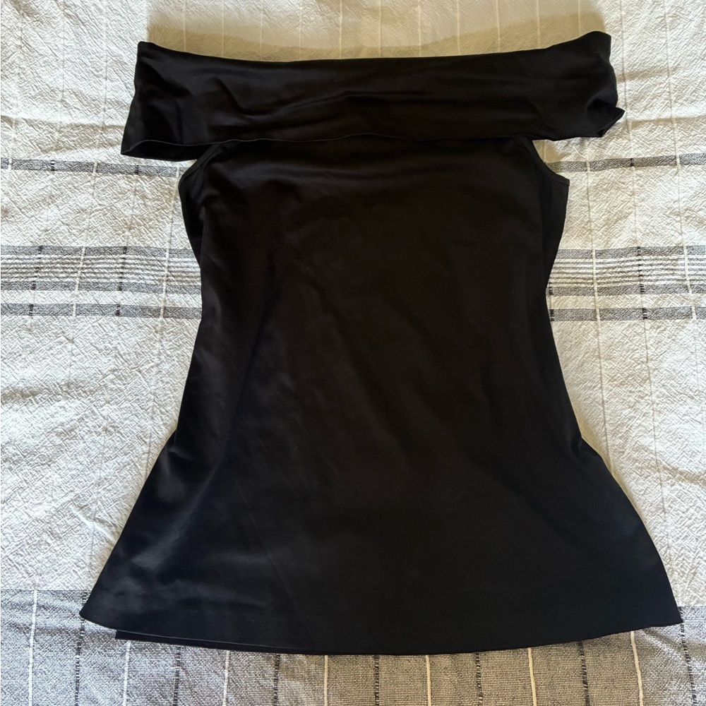 Tibi Black Off Shoulder Top
